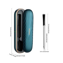 INKBIRD Wireless Meat Thermometer for Summer, Rechargeable BT Smart BBQ Thermometer, Smart Control Food Thermometer, Waterproof Smart Gadgets Kitchen Meat Probe Tools for Oven Grill Air Fryer Food, Kitchen Gadgets - Color: Blue And Black, Specification: 