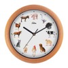 SELVA Animal Clock Wall Clock with Animal Sounds at Every