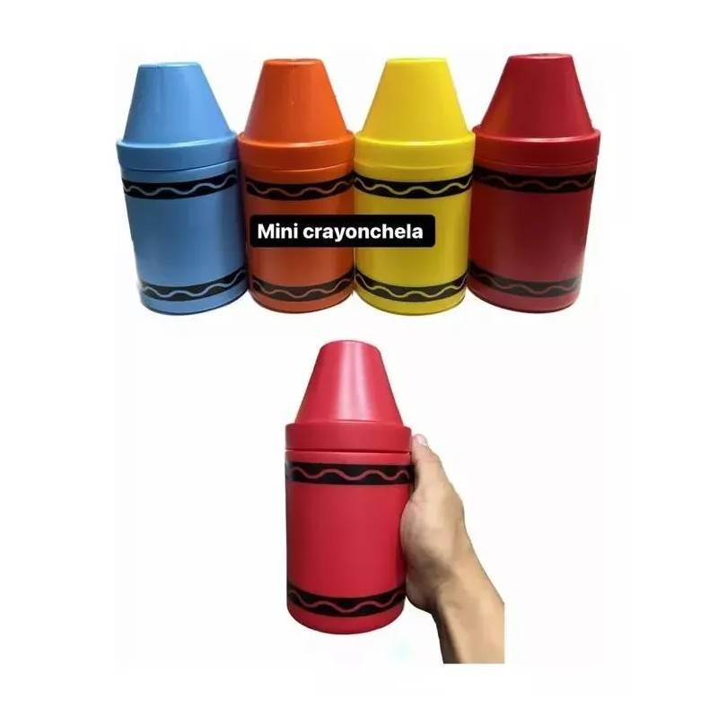 KFMX Vaso Mini Forma De Lapizcrayola Dulcero Crayonchelita