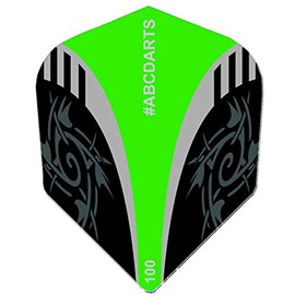 Pentathlon Flights - ABC Darts Tribal Green - 10 Sets (30 Pieces Dart Flights)
