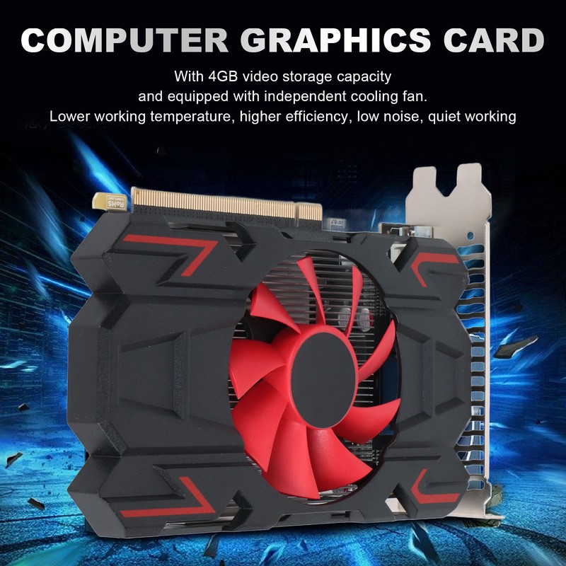 HD7670 4GB DDR5 128bit Graphics Card with Cooling Fan 2560x1600