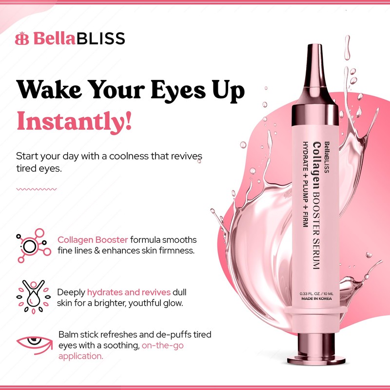 BellaBLISS Collagen Booster Serum for Face – Hydrating & Plumping