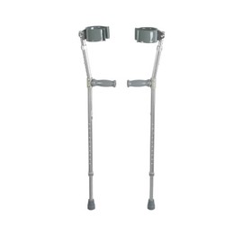 Drive Medical Heavy Duty Bariatric Steel Forearm Crutch, Chrome, Adult