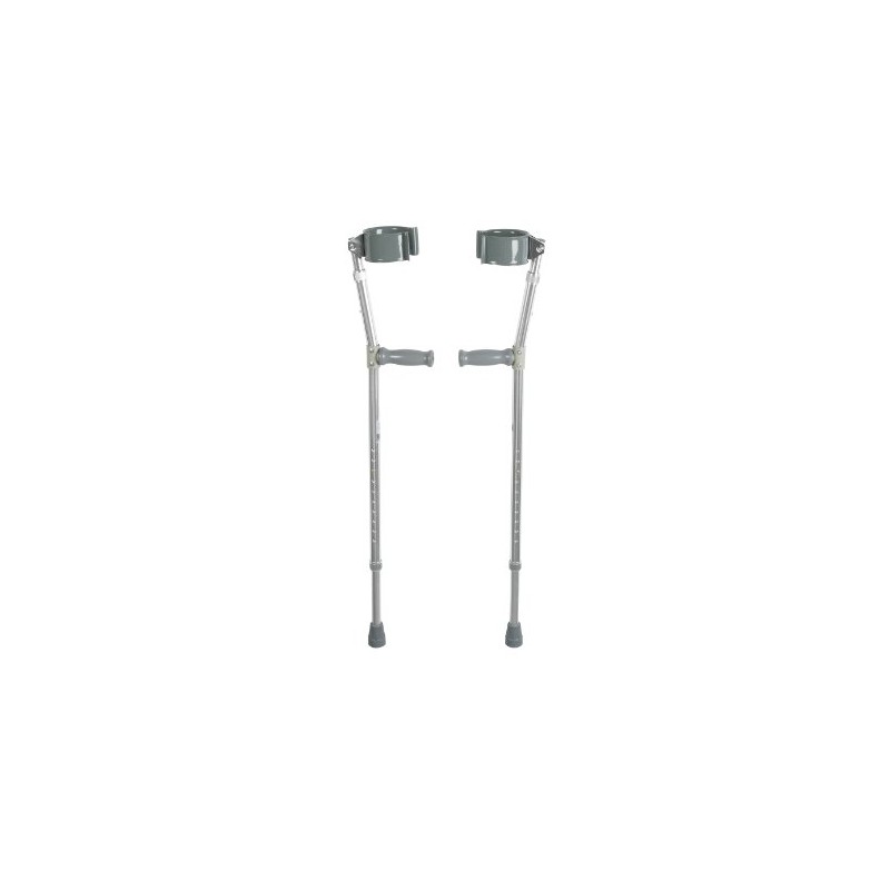Drive Medical Heavy Duty Bariatric Steel Forearm Crutch, Chrome, Adult