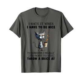 I Hate It When Have To Be Nice Someone Really Want To Throw T-Shirt