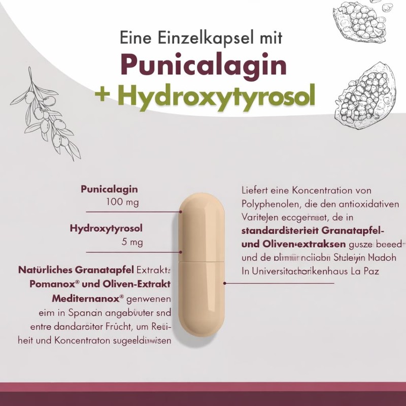 Granatum Plus | Punicalagin Hydroxytyrosol Plus | Pomanox | Mediteanox