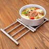 Stainless Steel Retractable Trivet, 8x9 Inch Trivet Coaster Hot Pot
