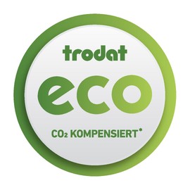 Trodat Trodat Printy 4750/L1 Datumstempel mit Text EINGEGANGEN, Selbstfärber, Abdruckfarbe blau-rot, 41 x 24 mm