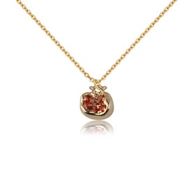 BNQL Pomegranate Necklace Jewelry Gifts for Lovers - Pendant With Rhinestone, Stainless Steel