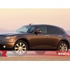 Rvinyl Pillar Post Window Trim Compatible with Infiniti FX35 2003-2008