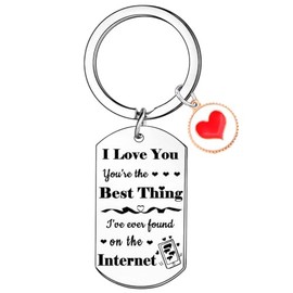 BESPMOSP Funny Couple Keyring Gifts Valentines Day Gifts for Him Her Anniversary Keyring for Women Men Long Distance Relationship Gifts for Husband Wife Boyfriend Girlfriend Birthday Gifts