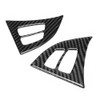 2Pcs/Set Carbon Fiber Steering Wheel Frame Cover Trim Left Hand