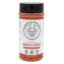 Dragon Island Spice - Nashville Chicken Seasoning | Fried Chicken Rub - Spicy Poultry Blend - Paprika, Chipotle, Ancho, & Habanero Chiles - Large Spice Jar