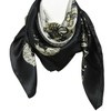 Wrapables Luxurious 100% Charmeuse Silk Square Scarf, Majestic Promenade
