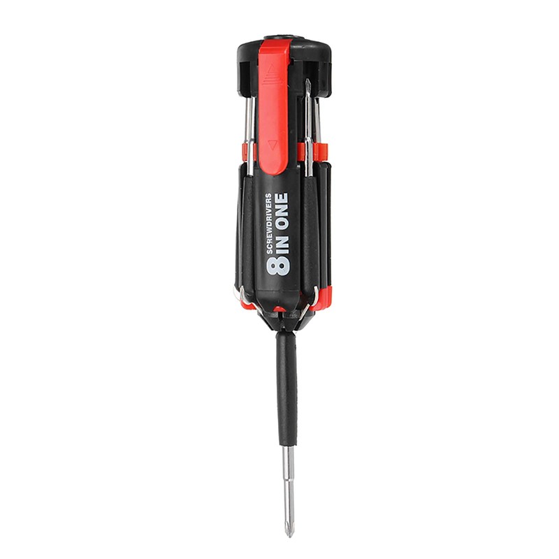 Multifunctional 8 in 1 Screwdriver Set with LED Flashlight, Ideal