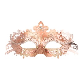 Hoshin Masquerade Mask, Mardi Gras Deecorations Venetian Masks for Womens (Rose Gold)