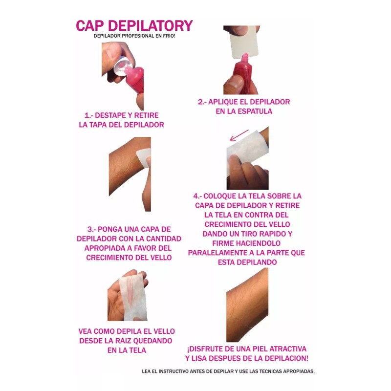Cap Depilatory Paquete 2 Estuches Depilador En Frío Cap Depilatory