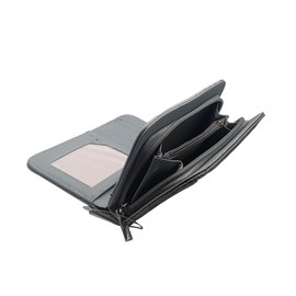 SNHIDE® Genuine Leather Bifold Women Wallet Purse with Credit Card slots, Coin Pockets (Grey)