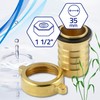 Brass Hose Nozzle for Connection Hose with Diameter 35 mm