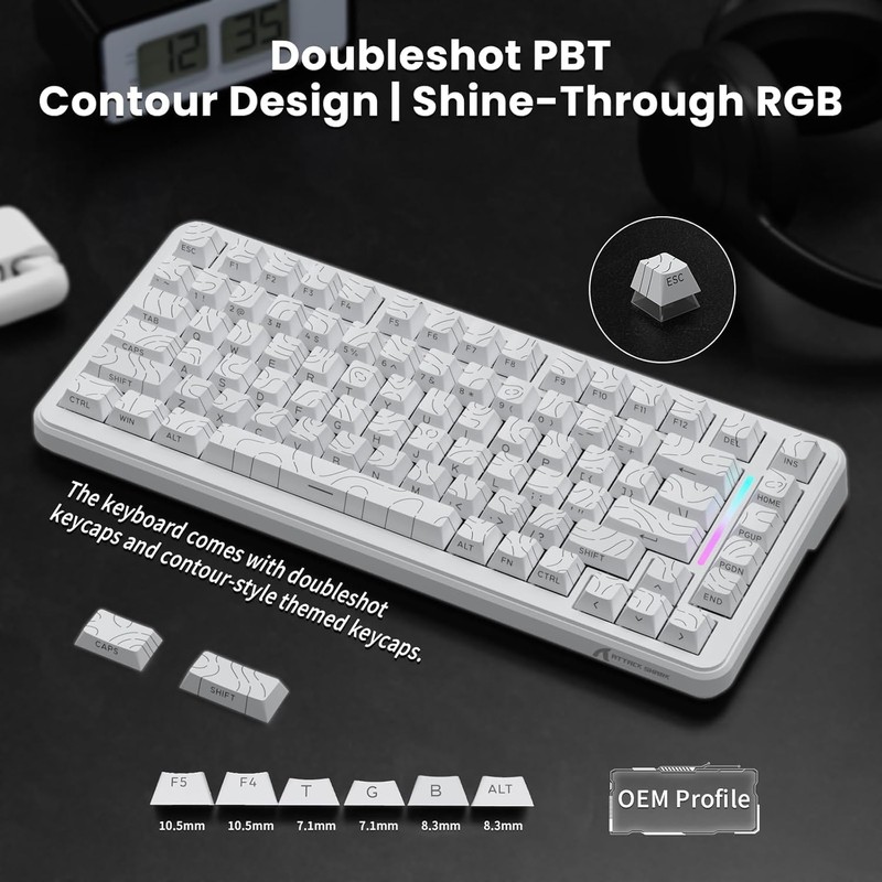 ATTACK SHARK X82 PRO HE Wireless Rapid Trigger RGB Mechanical