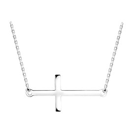 Sofia Milani - Women's Necklace 925 Silver - Cross Pendant - 50057