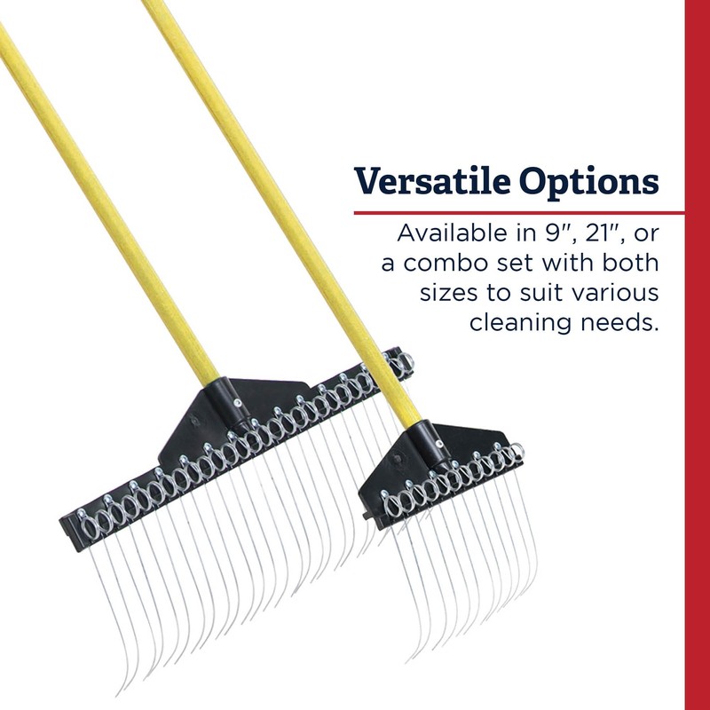 Standard Golf Garden Landscape Rake – 21” Head Garden Debris