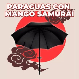 EGTMA Paraguas Con Forma De Katana Sombrilla Samurai