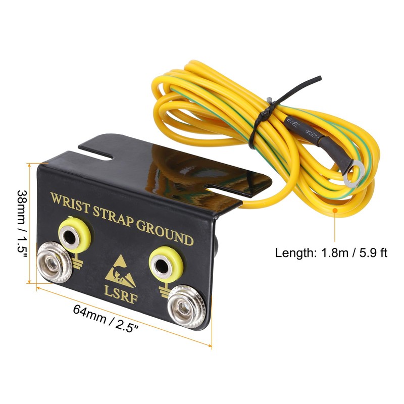 sourcing map ESD Anti Static Grounding Socket L Shaped ESD