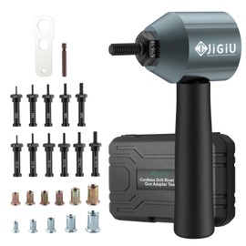 JiGiU Cordless Rivet Nut Drill Adapter Kit Electric Rivet Gun Adapter