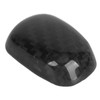 Gear Shift Knob Unlock Button Cover Carbon Fiber Shifter Lever
