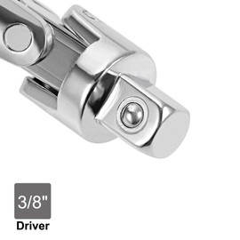 sourcing map 3/8 Inch Drive Spring Loaded Universal Joint Socket, Cr-V
