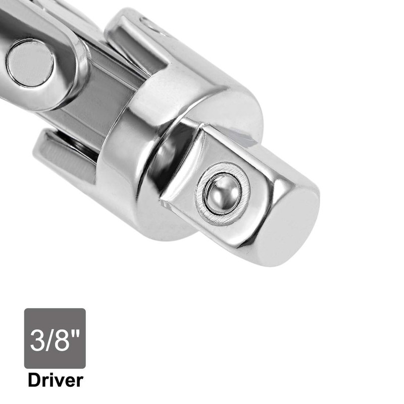 sourcing map 3/8 Inch Drive Spring Loaded Universal Joint Socket,