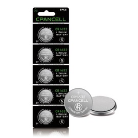 CPANCELL CR1632 3V Lithium Batteries High Capacity Battery (5 Count)