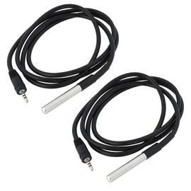 ECSiNG 2pcs DS18-B20 Temperature Sensor -10°C to 85°C with 2.5mm Connecter 1m Compatible with Sonoff TH10/16