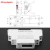 Digital Electricity Meter, 220 V Single-Phase DIN Rail Electricity Meter,