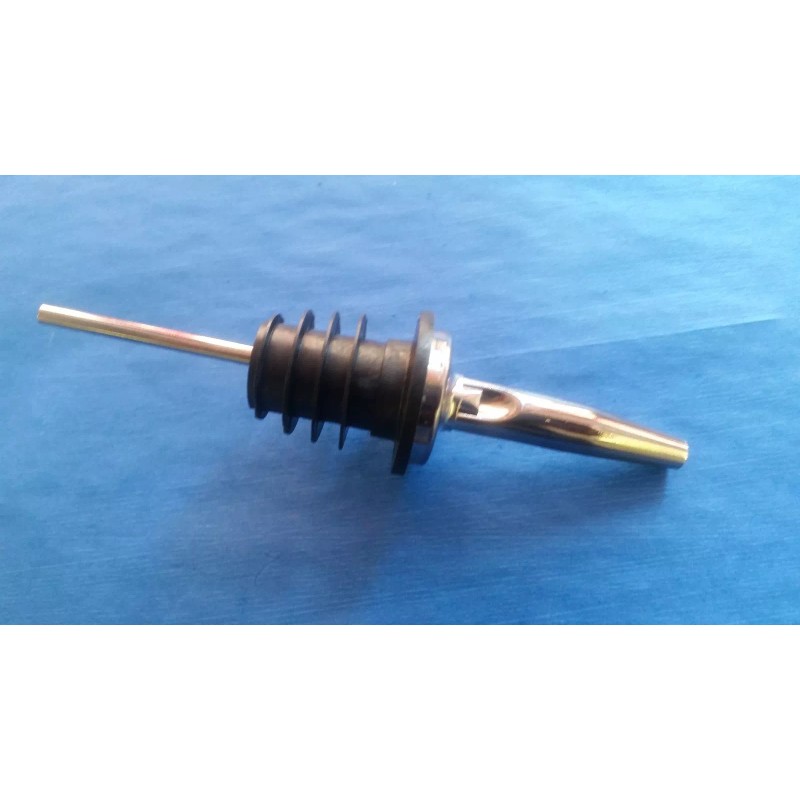 Update (ONE DOZEN) CHROME TAPERED LIQUOR POURER HEAVY DUTY METAL