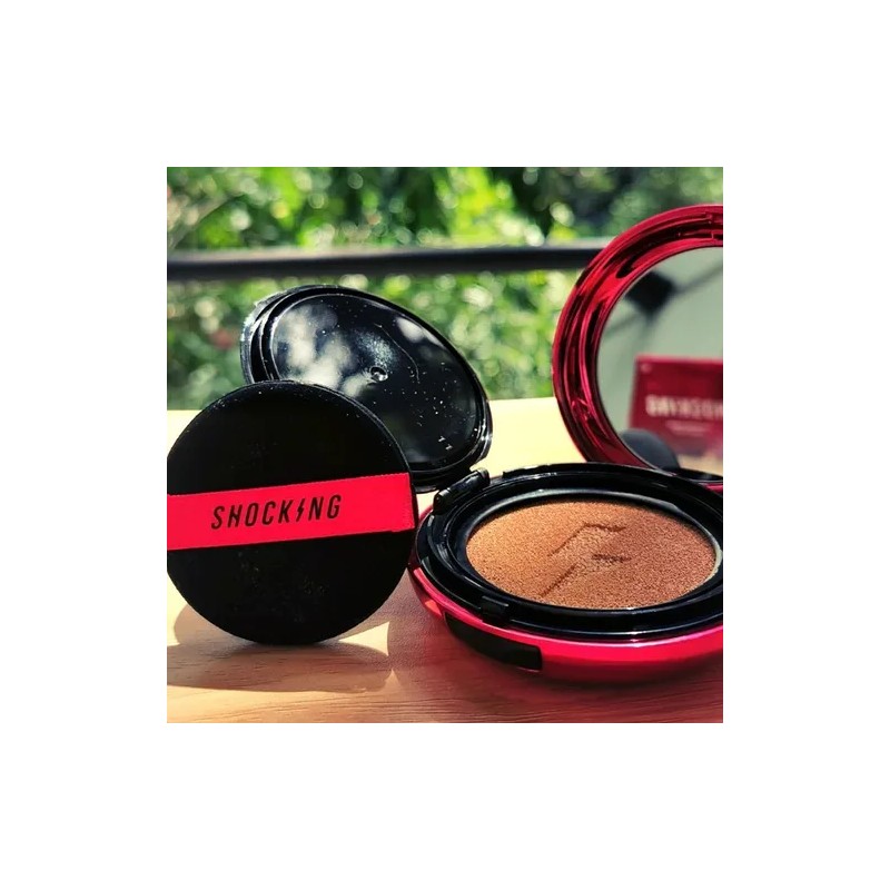 Base Cushion Tonymoly SPF50 Alta Cobertura 15g para Piel Clara