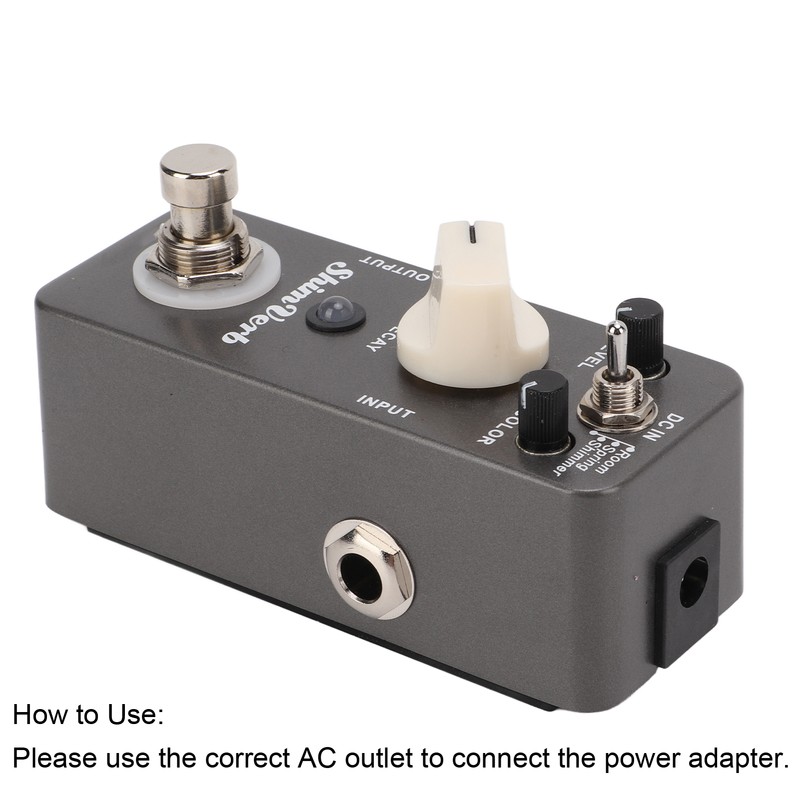 Electric Guitar Effect Pedal ShimVerb Reverb 3 Modes MRV1 Single