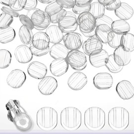 100 Pieces Earring Pads Silicone for Clip on Earrings Clear Silicone Clip-on Earring Backs Comfort Clip-On Earrings Cushions,Clear