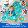 Toddler Nap Mat with Removable Pillow and Blanket, Sleeping Bag