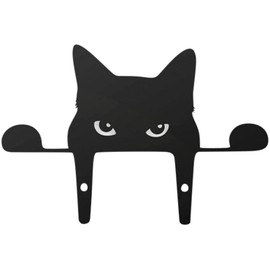 Metal Yard Art Decor Garden cat Statue, Black cat Statue Decoration Outdoor Garden Ornaments Silhouette décor Cat Gifts for Cat Lovers Spring Decor Outdoor Statues