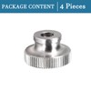 QUARKZMAN M6 Knurled Thumb Nuts x 4 Pieces Female Thread