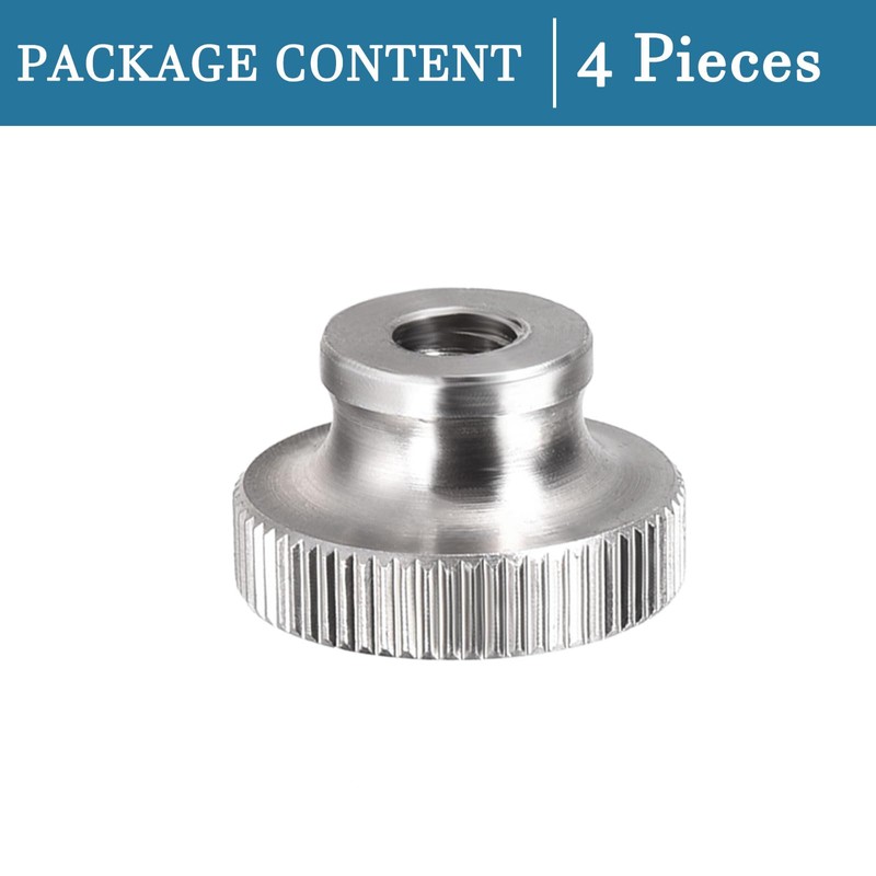QUARKZMAN M6 Knurled Thumb Nuts x 4 Pieces Female Thread