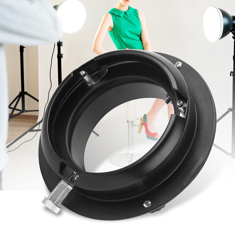 Alloy Black Adapter Ring Convertor for Small Photography Light to