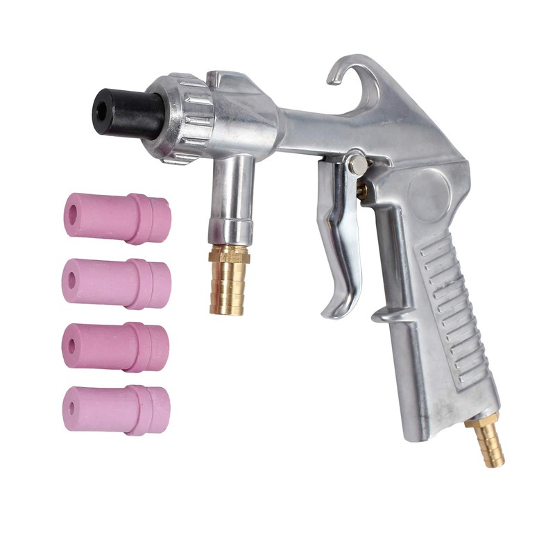 AMTOVL Sand Blasting Guns Sandblaster + 4Pcs Ceramic Nozzles +