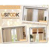 USFOOK Black Curtain Rods for Windows 72 to 144 Inch,