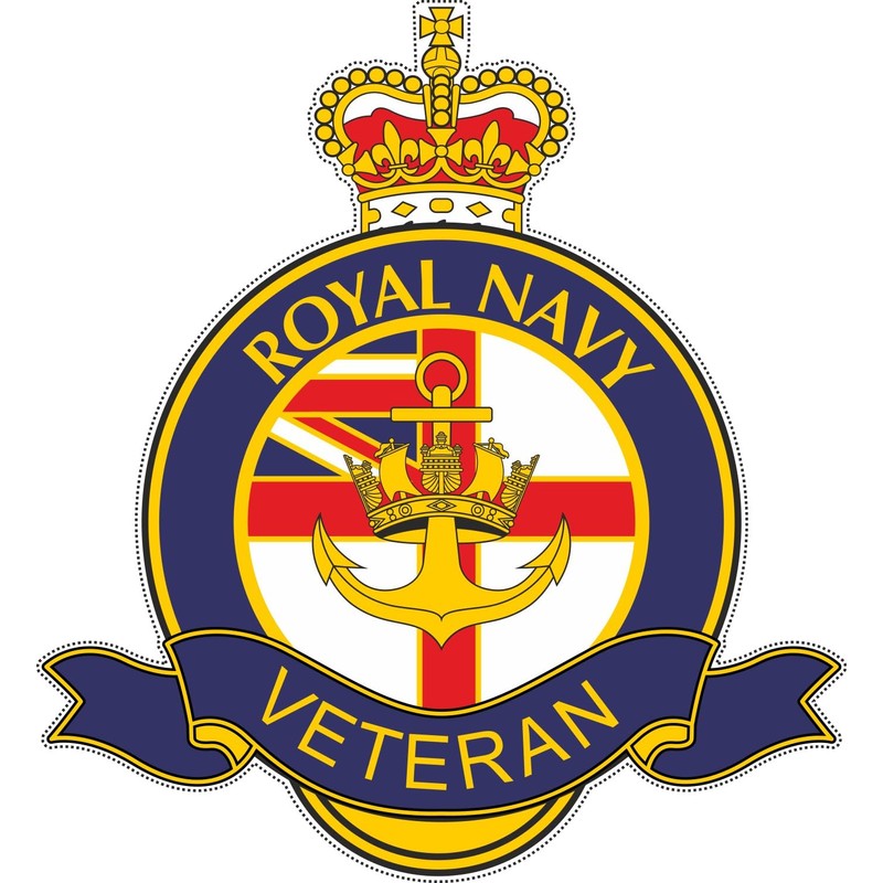 Royal Navy Veteran Car Window Sticker - HM Armed Forces