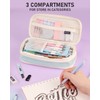 Nicpro 45PCS Aesthetic School Supplies with Big Capacity Pen Case,
