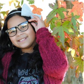 Kids Clear Lens Glasses Protect Child's Eyes UVB UVA Black Shiny