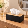 Modern Tissue Box Holder for Home & Office – Black